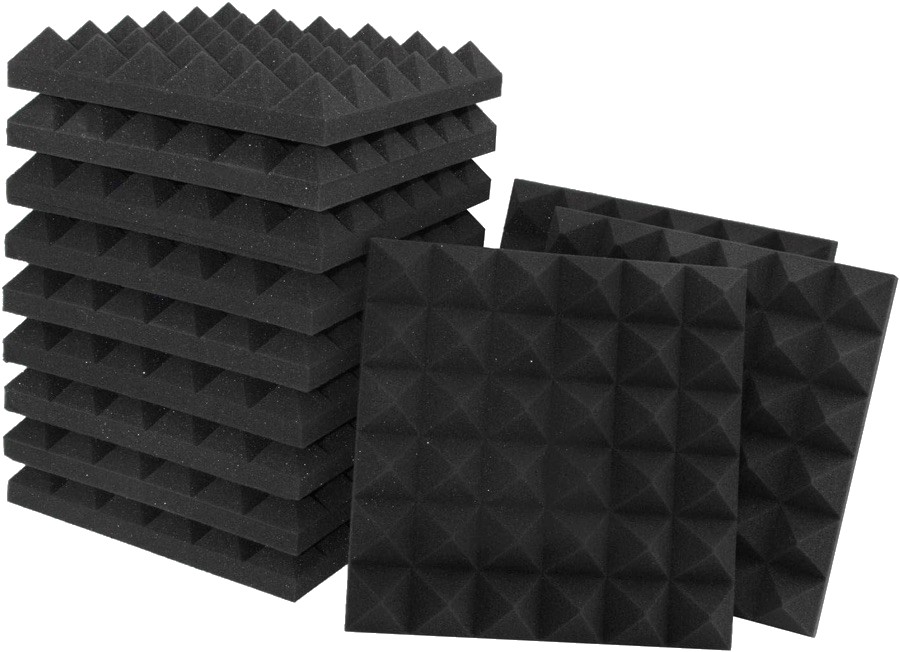 Acoustic foam panels, 12 pack